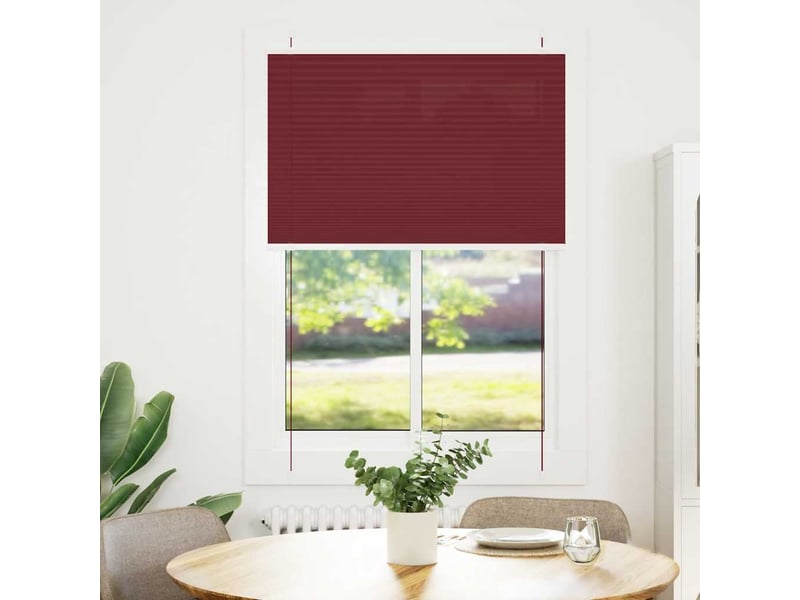  Store plissé, store de fenêtre rouge bordeaux 100x150 cm largeur du tissu 99,4 cm cf47019  - Conforama A
