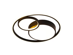 Plafonnier led 3 anneaux ronds design plafonnier salon  d50cm