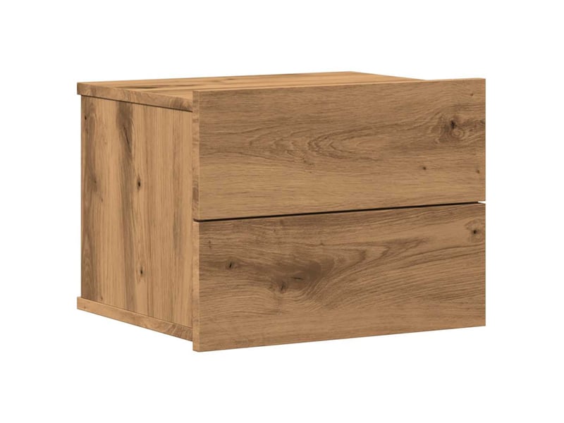  Table de chevet - cabinet de chevet - table de nuit murale chêne artisanal 40x32x30 cm  - Conforama A
