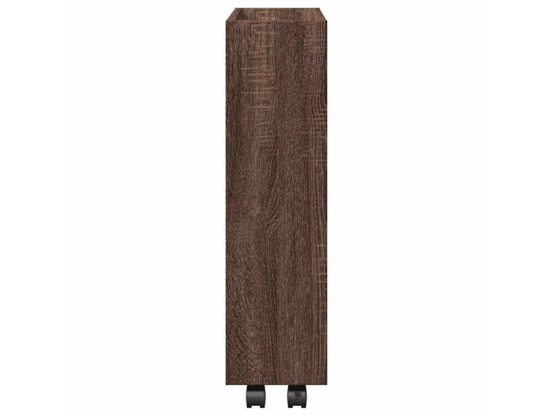 Chariot de rangement étroit pour bureau 3 niveaux chêne marron shl57717 - Conforama E