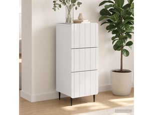 Armoire de rangement bureau, armoire à tiroirs blanc 33 x 34,5 x 92 cm bois d'ingénierie