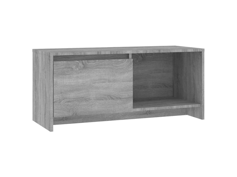  Meuble tv - banc tv - meuble de rangement sonoma gris 90x35x40 cm bois d'ingénierie  - Conforama A