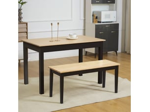 Banc 2 place(s) coloris naturel <strong>BEAOK</strong> <strong></strong> - 102 cm