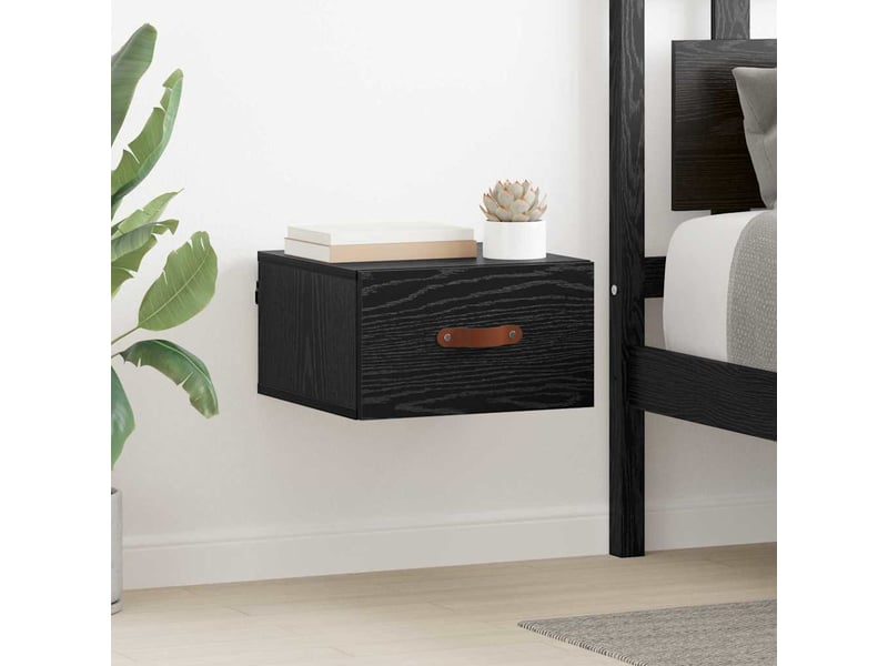  Table de chevet chambre, cabinet de chevet mural 35 x 35 x 20 cm bois d'ingénierie shl9868  - Conforama B