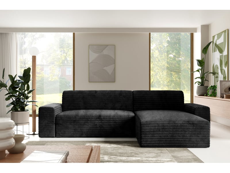  Canapé d’angle coco l avec fonction de couchage couleur : tilia 100  - Conforama B