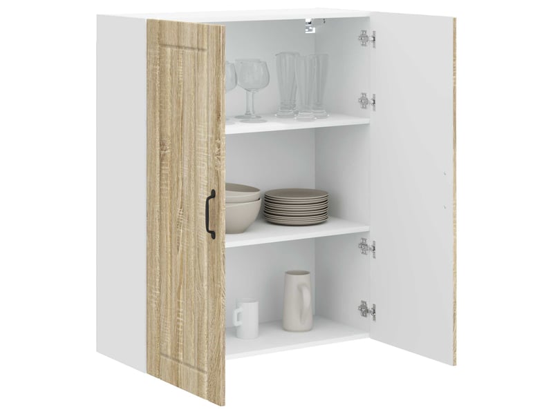  Meuble mural de cuisine, armoire de cuisine chêne sonoma 80x31x100cm shl2484  - Conforama C