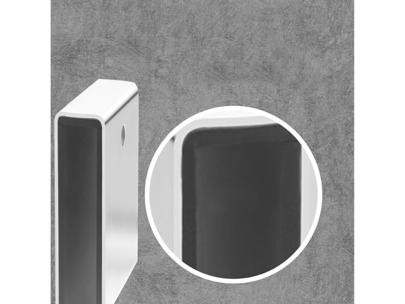  Lot de 2 crochets de douche sans perçage, de porte pour paroi de douche, adaptés aux portes en verre de salle de bain (argenté, gris - réf. Szpb844770jjzj  - Conforama C