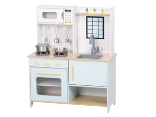 Cuisine d'imitation 72x33x85,2 cm avec micro-ondes mdf bleue