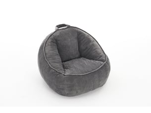 Fauteuil fixe <strong>DESMIU</strong> <strong></strong> Velours côtelé gris vendu A l'unité
