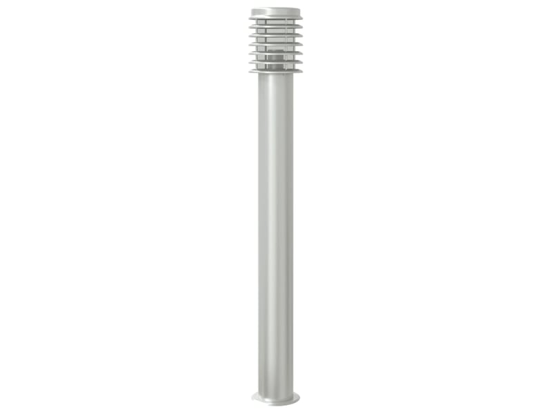  Lampadaires d'extérieur 3 pcs argenté 110 cm acier inoxydable argent 02_0042556  - Conforama E