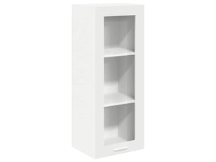 Meuble de rangement cuisine, armoire suspendue blanc 40x31x100cm bois d'ingénierie