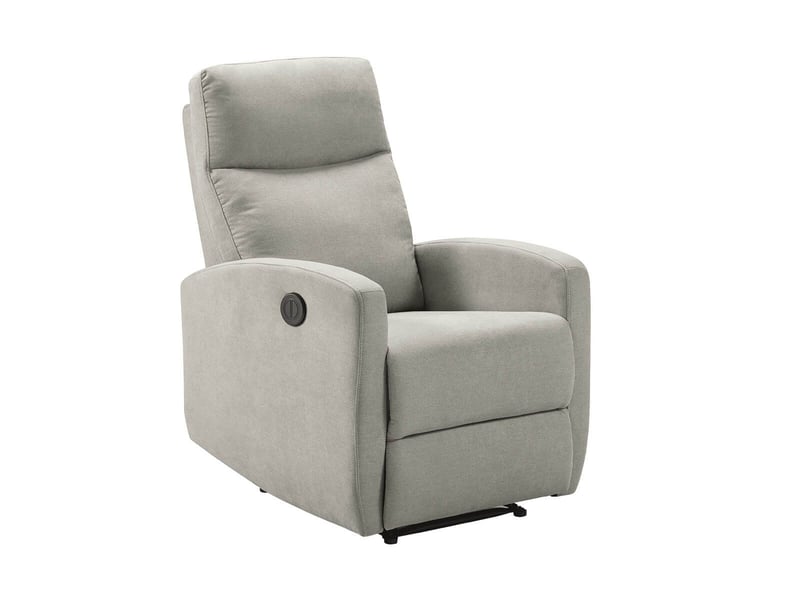  Fauteuil relax électrique tissu waterproof gris clair - merial MERIAL - Conforama A