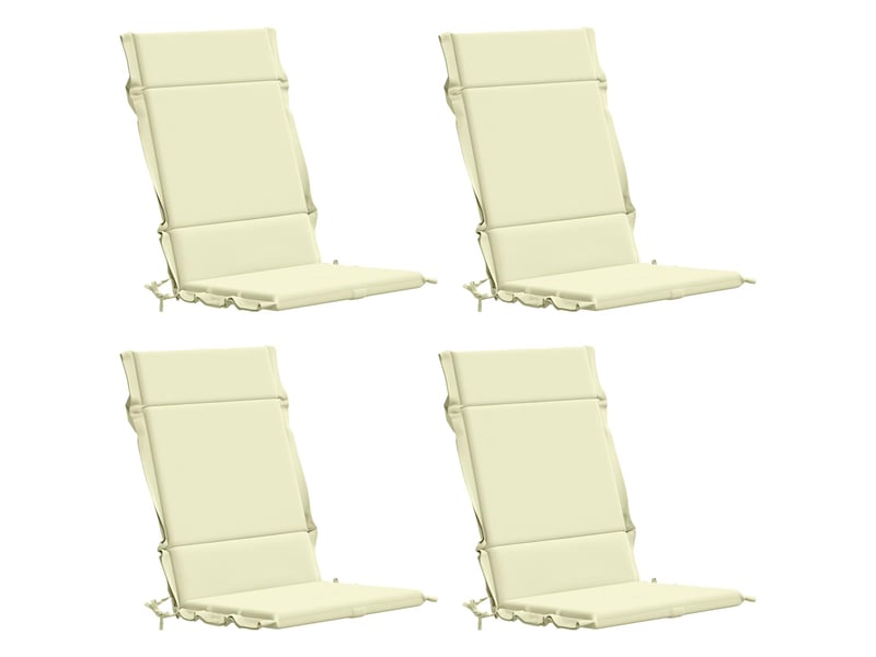  Lot de 4 coussins de chaise à dossier haut  gemert cf59321  - Conforama A