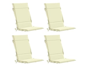 Lot de 4 coussins de chaise à dossier haut gemert cf59321