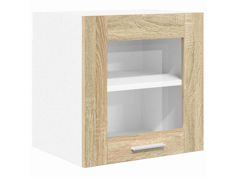  Meuble de rangement, armoire suspendue 2 pcs chêne sonoma bois d'ingénierie shl2149  - Conforama E