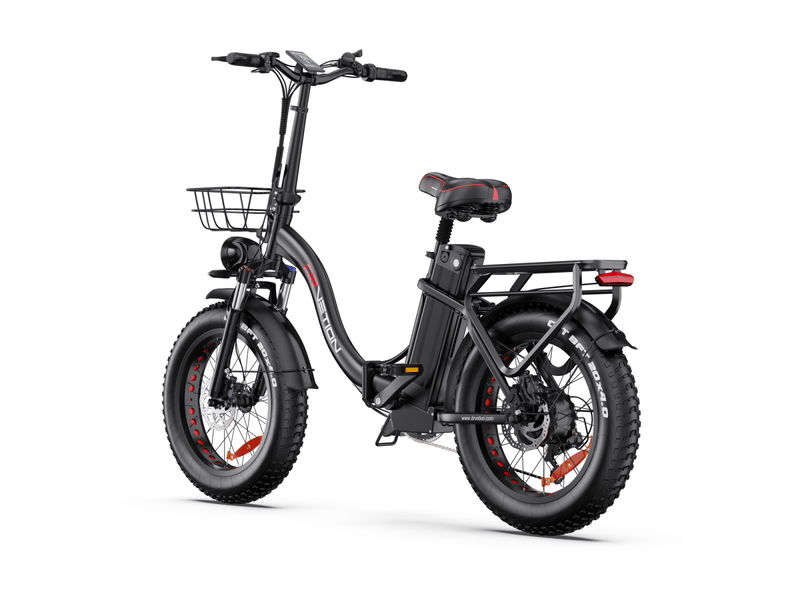 Vélo électrique fat bike pliable drvetion ct20 pro max, 48v 20ah batterie samsung, noir - Conforama E