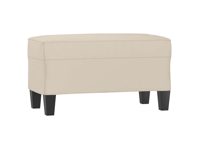  Banc d'entrée, banc d'intérieur crème 70x35x41 cm tissu microfibre  - Conforama A