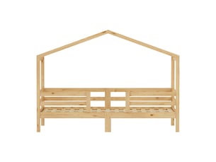 Lit cabane 90x200 cm MAISONORA coloris naturel