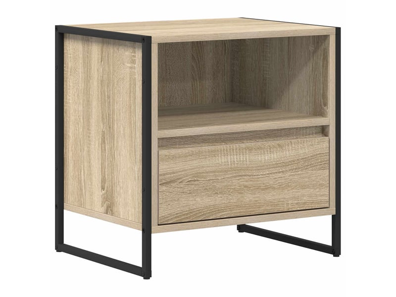 Table de chevet - cabinet de chevet - table de nuit sonoma 50 x 39,5 x 50 cm bois d'ingénierie - Conforama A