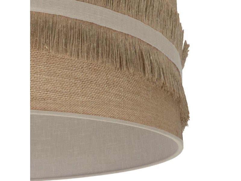  Lampe à poser fabrilamp natalia toile de jutebeige 1 x e14 43 x 17 x 17 cm 188571015 - Conforama C