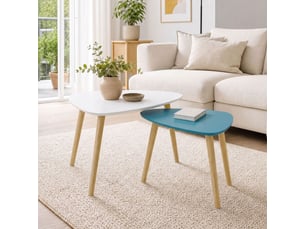 Table basse  coloris bleu HOMCOM 
