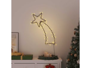 Lumières de noël silhouette d'étoile filante 115 led