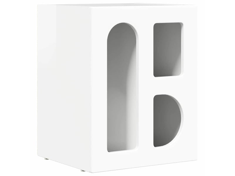  Table de chevet - cabinet de chevet - table de nuit elst 2 pc blanc brillant 40 x 35 x 50 cm  - Conforama D