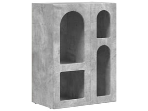 Buffet - bahut - meuble de rangement elst gris béton 59 x 35 x 80,5 cm bois d'ingénierie
