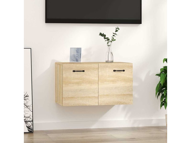  Armoire murale salon chêne sonoma 60x36,5x35cm bois d'ingénierie shl6770  - Conforama B