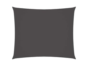 Voile de parasol - voile d'ombrage tissu oxford rectangulaire 4x6 m anthracite