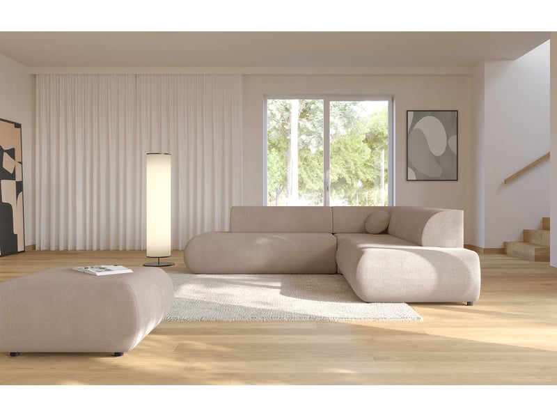  Selsey armone - canapé d'angle convertible - 265 cm - beige Armone - Conforama C
