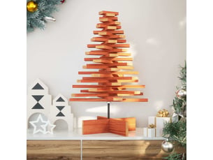 Arbre de noël, sapin de noël en bois pour décoration 80 cm bois de pin massif shl1197