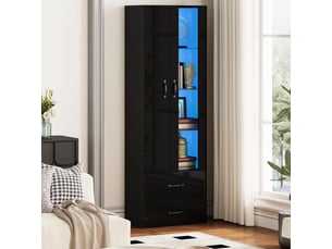 Vitrine coloris noir <strong>SWEIKO</strong> <strong></strong> - x