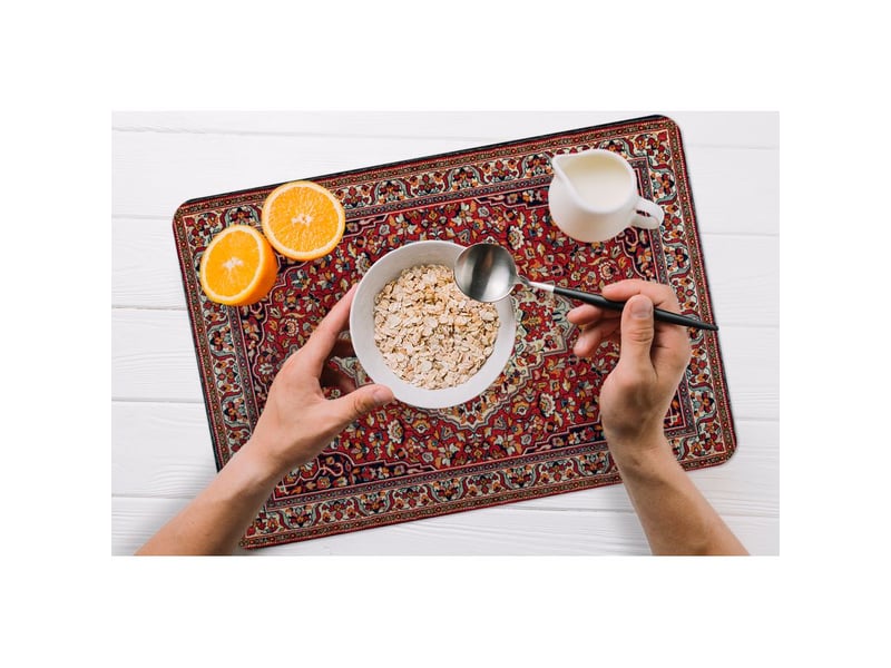  Sets de table tapis persan - tapis - motifs - rouge lot de 6 placemats 45x30  - Conforama C
