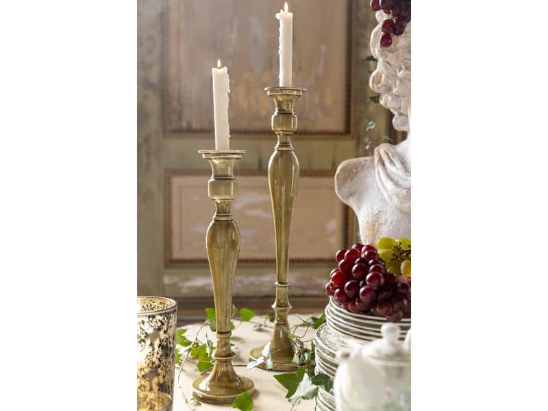  Chandelier en métal hedda 42cm vert olive  - Conforama D