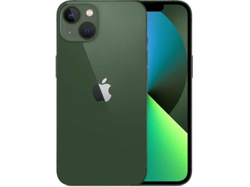  Smartphone iphone 13 128 go vert ecran bord a bord  - Conforama C