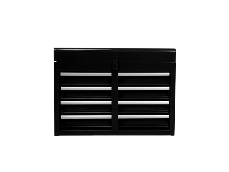 Armoire à outils en métal - 5 tiroirs - roulettes - étagères amovibles - noir - capacité totale 100 kg 58.5x28x102cm - Conforama E