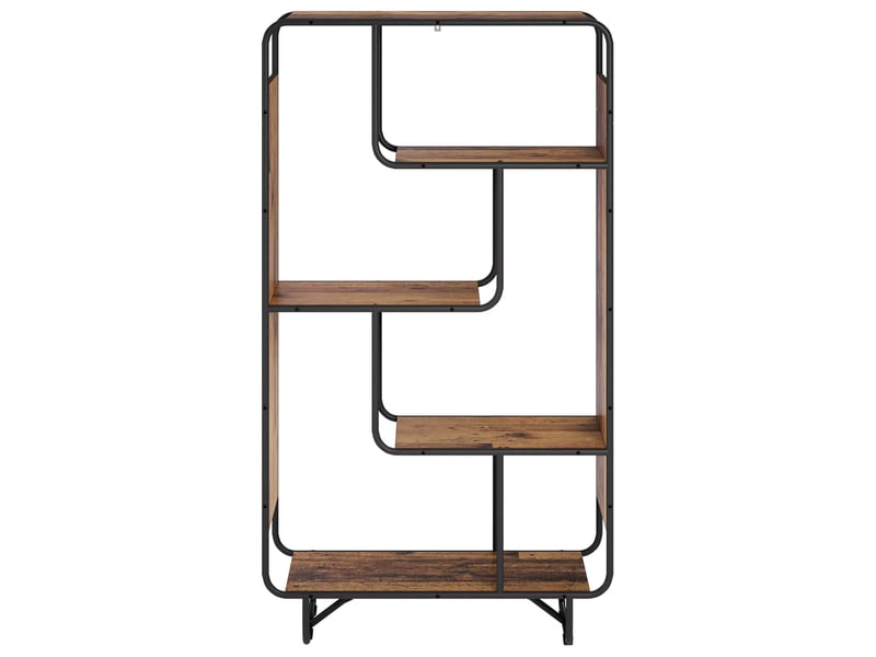  Buffet haut, buffet de rangement bois ancien 80x37,5x144 cm bois d'ingénierie  - Conforama C