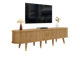 Meuble tv coloris bois clair 175 cm MEUBLIV  