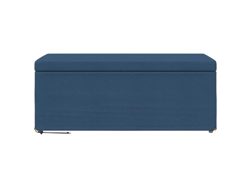  Tabouret de salon bleu 101x41x40 cm tissu et bois stratifié  - Conforama D