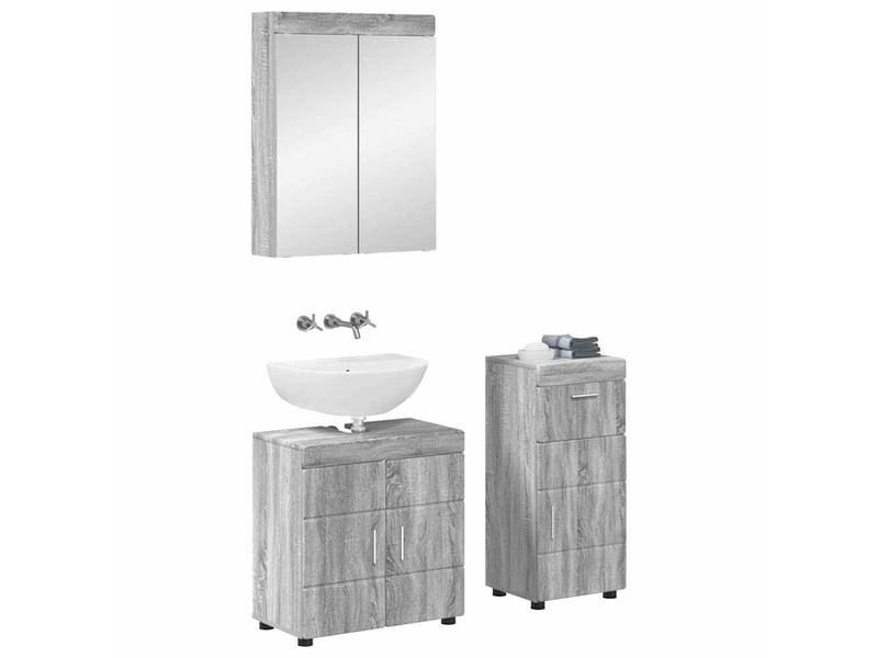  Ensemble de mobilier de salle de bain tulum 3 pièces cf64722  - Conforama A