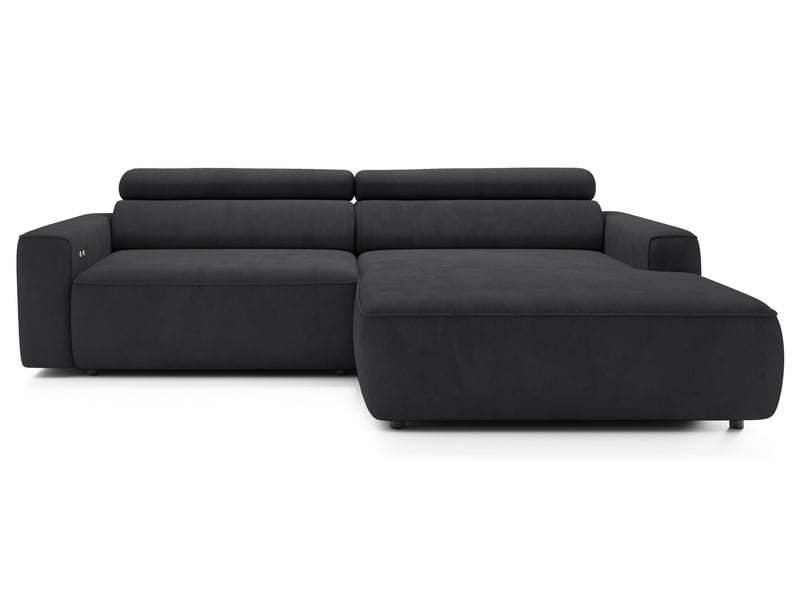 Selsey fando - canapé d'angle - 252 cm - velours gris foncé Fando - Conforama A