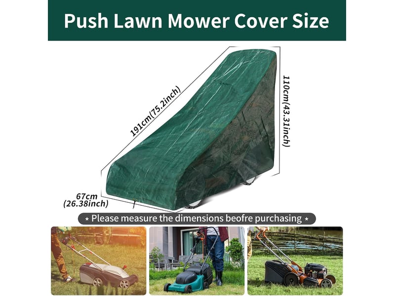  Housse pour tondeuse à gazon - protection de tondeuse imperméable pour extérieur 56x140x103cm  - Conforama B