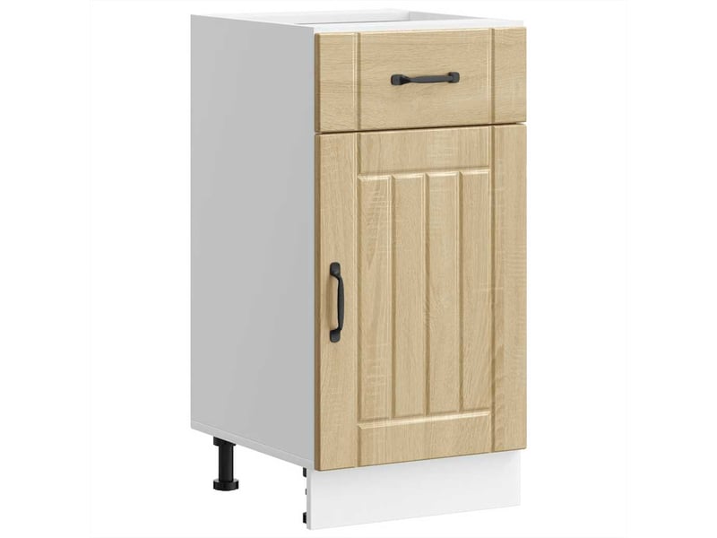 Meuble de rangement, armoire de cuisine lucca chêne sonoma bois ingénierie shl4430  - Conforama B