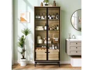 Vitrine coloris noir    - x