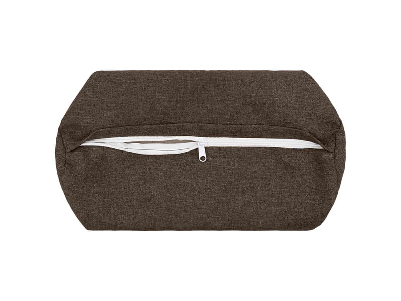  Lot de 2 coussins avec oreiller, coussins décoratifs heerlen taupe tissu cf50334  - Conforama D