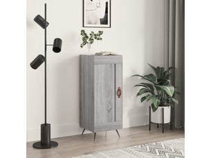 Buffet - bahut - meuble de rangement sonoma gris 34,5x34x90 cm bois d'ingénierie