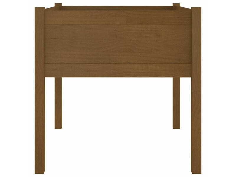  Jardinière - bac à fleurs d'extérieur marron miel 70x70x70 cm pin massif  - Conforama D