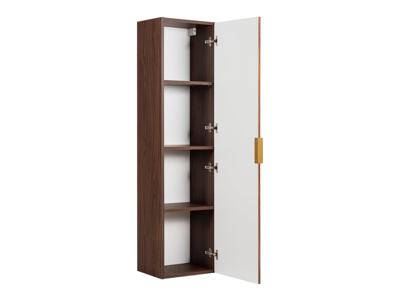  Colonne de salle de bain suspendue flow 35 x 136 cm noyer foncé  - Conforama B