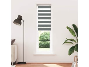 Store zèbre, store de fenêtre gris foncé largeur du tissu 55,9 cm polyester cf48608